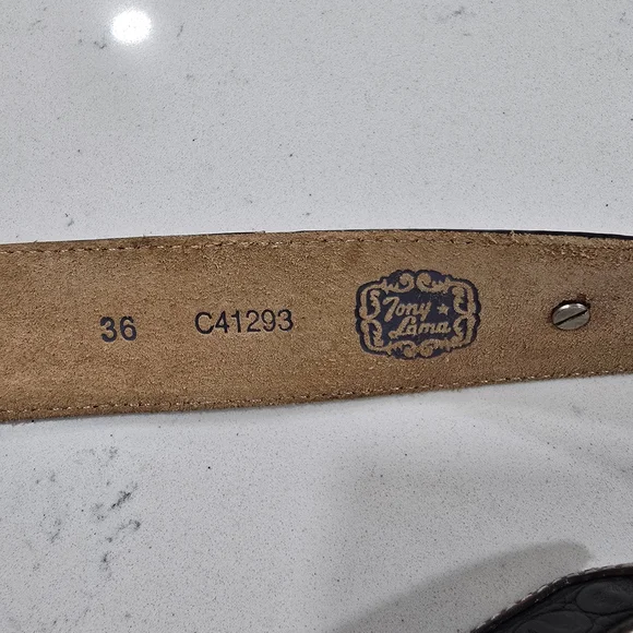 Tony Lama Western Style Belt - Picture 2 of 6